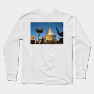 Pagoda in Chiang Mai Thailand. Long Sleeve T-Shirt